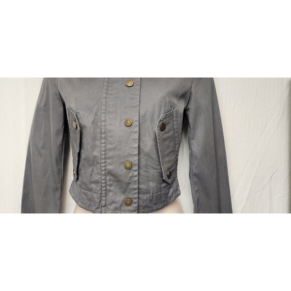 BCBGMAXARIA Long Sleeve Motorcycle Jacket Color Gray Size XXS - Picture 8 of 15